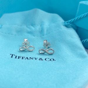 Tiffany infinity earring sterling silver